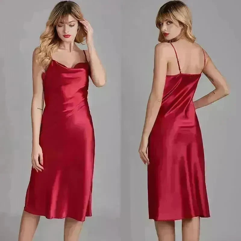 Silk Ice Silk Pajamas Ladies Thin Homewear - EX-STOCK CANADA