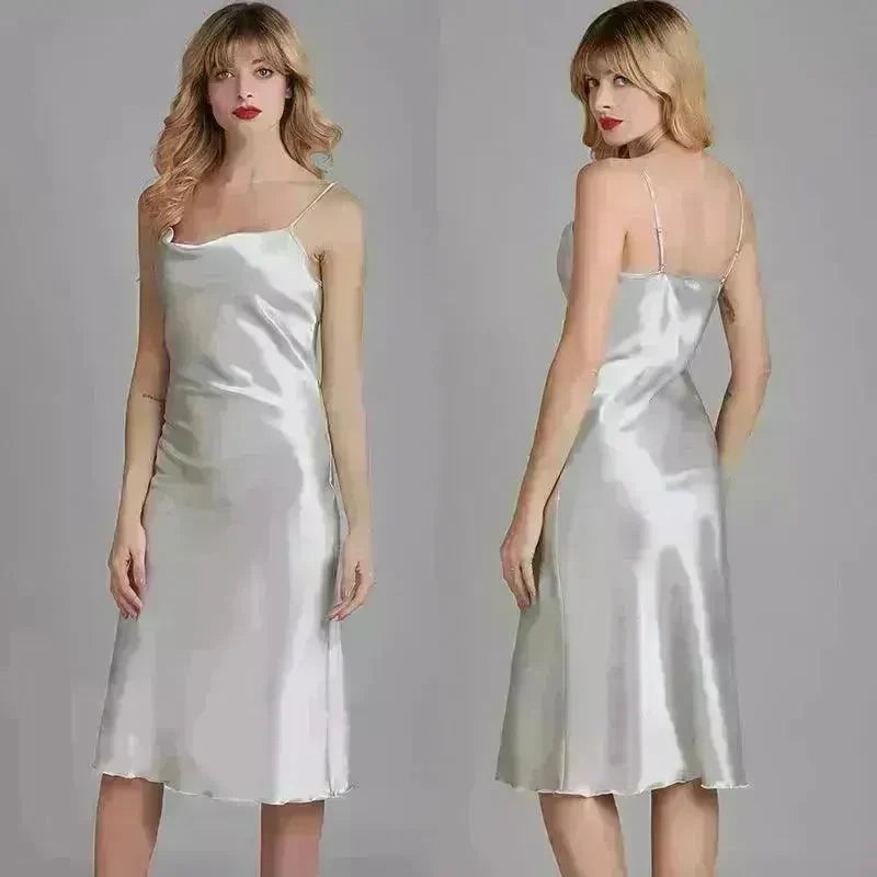 Silk Ice Silk Pajamas Ladies Thin Homewear - EX-STOCK CANADA