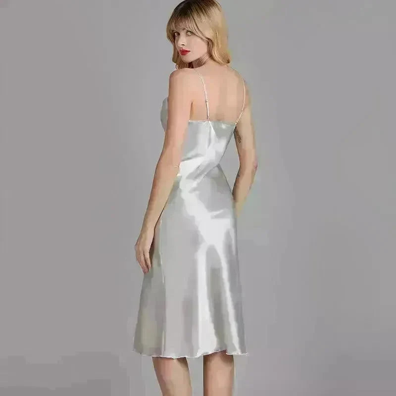 Silk Ice Silk Pajamas Ladies Thin Homewear - EX-STOCK CANADA