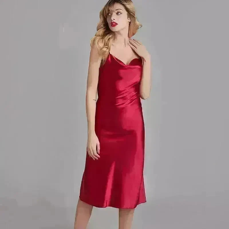 Silk Ice Silk Pajamas Ladies Thin Homewear - EX-STOCK CANADA