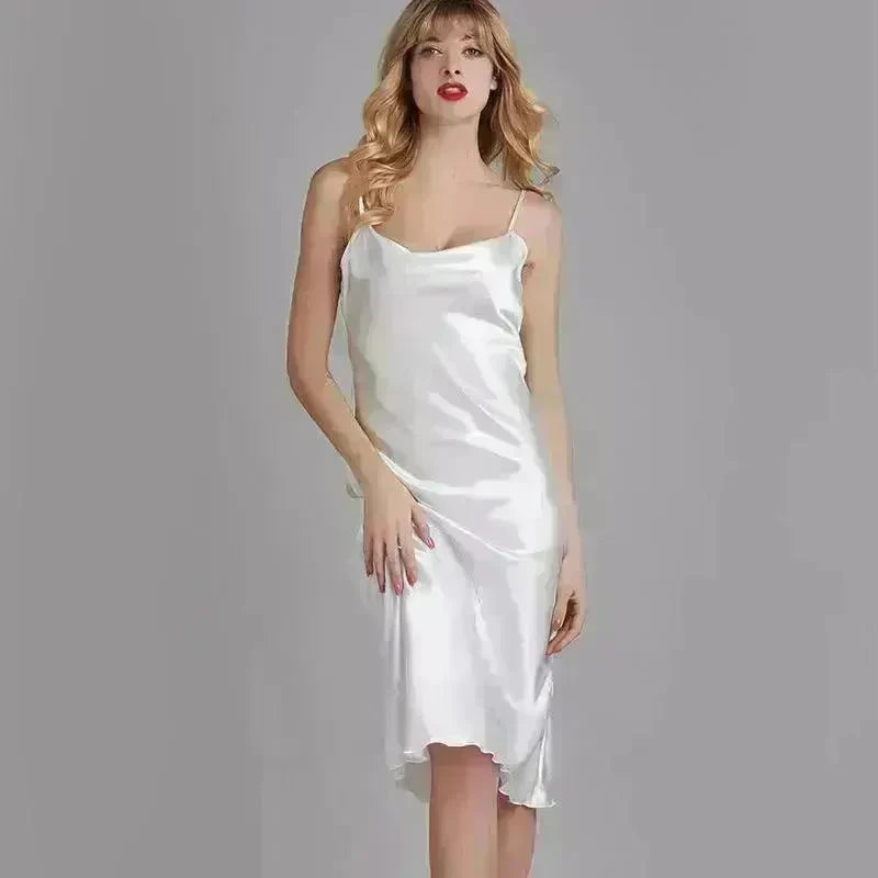 Silk Ice Silk Pajamas Ladies Thin Homewear - EX-STOCK CANADA