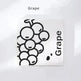 Simple Fruit Square Book Notebook Female Students Notepad - EX-STOCK CANADA