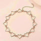 Simple Hollow Heart Temperament Peach Heart Clavicle Chain Necklace for Women - EX-STOCK CANADA