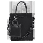 Simple Medium Size Chain Plain Shoulder Handbag - EX-STOCK Canada