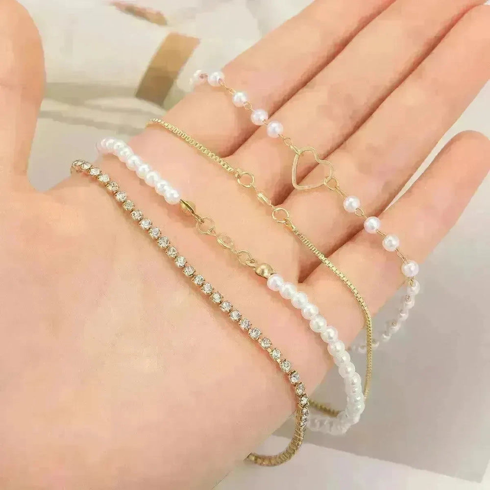 Simple Metal Multi-layer Bracelet Six-piece Set - EX-STOCK CANADA