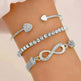 Simple Metal Multi-layer Bracelet Six-piece Set - EX-STOCK CANADA