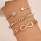 Simple Metal Multi-layer Bracelet Six-piece Set - EX-STOCK CANADA