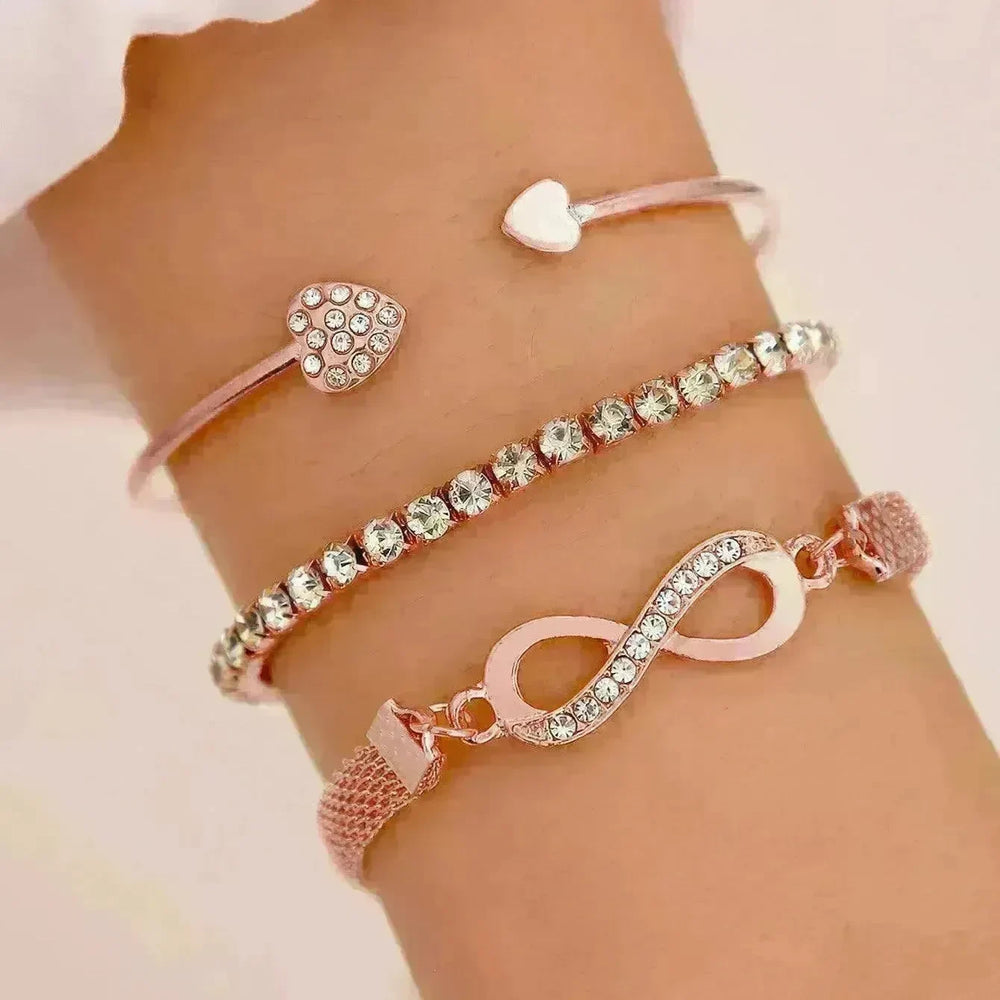 Simple Metal Multi-layer Bracelet Six-piece Set - EX-STOCK CANADA