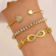 Simple Metal Multi-layer Bracelet Six-piece Set - EX-STOCK CANADA