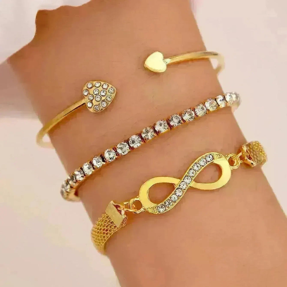 Simple Metal Multi-layer Bracelet Six-piece Set - EX-STOCK CANADA