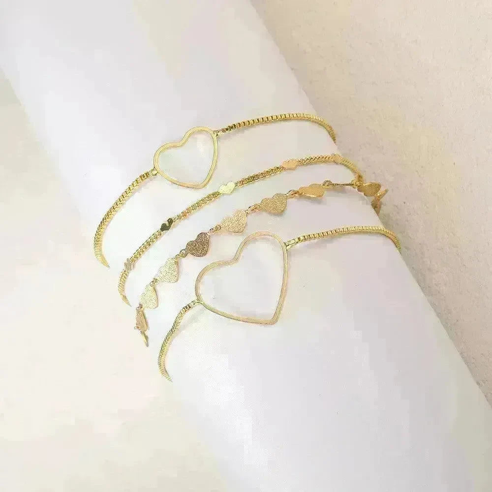 Simple Metal Multi-layer Bracelet Six-piece Set - EX-STOCK CANADA