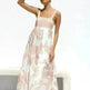 Simple Printing Fashion Suspenders Large Swing Dress - EX-STOCK CANADA