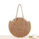 Simple Round Shoulder Bag Straw Handbag Summer Beach Bags - EX-STOCK Canada