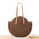 Simple Round Shoulder Bag Straw Handbag Summer Beach Bags - EX-STOCK Canada
