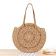 Simple Round Shoulder Bag Straw Handbag Summer Beach Bags - EX-STOCK Canada