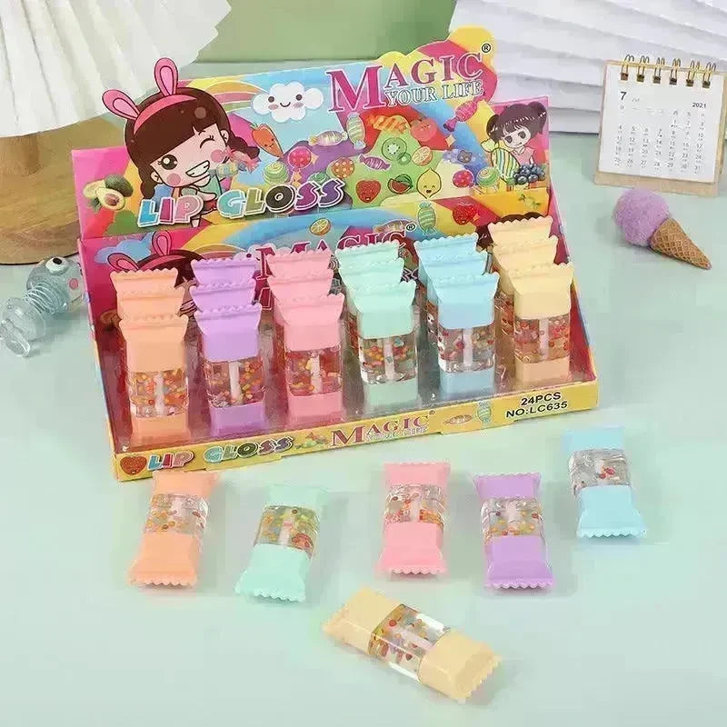Six Color Fruit Candy Transparent Moisturizing Lip Oil - EX-STOCK CANADA