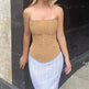 Skinny Sleeveless Tube Top Women Summer New Mesh Crop Corset Tank Party Streetwear Chest - EX-STOCK CANADA