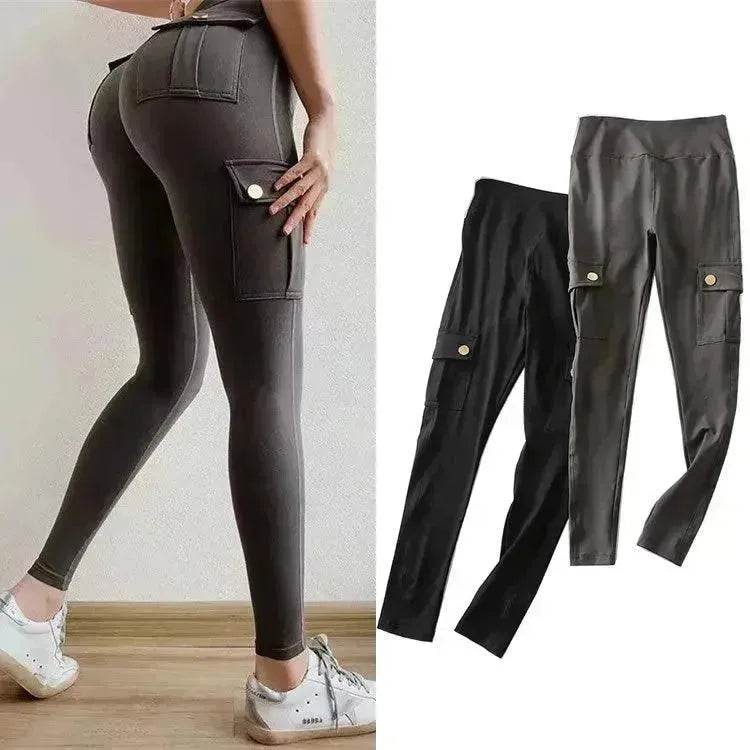 Skinny slim high elastic gym pants - EX-STOCK Canada