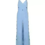 SLeeveless Hollow-out Camisole High Waist Slim Solid Color Jumpsuit - EX-STOCK CANADA