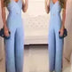 SLeeveless Hollow-out Camisole High Waist Slim Solid Color Jumpsuit - EX-STOCK CANADA
