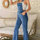 Sleeveless Jumpsuit All-match Multi-pocket Flared Pants - EX-STOCK CANADA