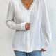 White Slim Fit Long Sleeve Shirt evening Top Women - EX-STOCK Canada