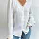 White Slim Fit Long Sleeve Shirt evening Top Women - EX-STOCK Canada