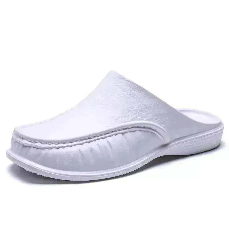 Slippers Men's Summer Leather Word Casual Tide Sandals Men's Non-slip Leather New Sandals Outer Wear Large Size Beach Shoes - EX-STOCK Canada