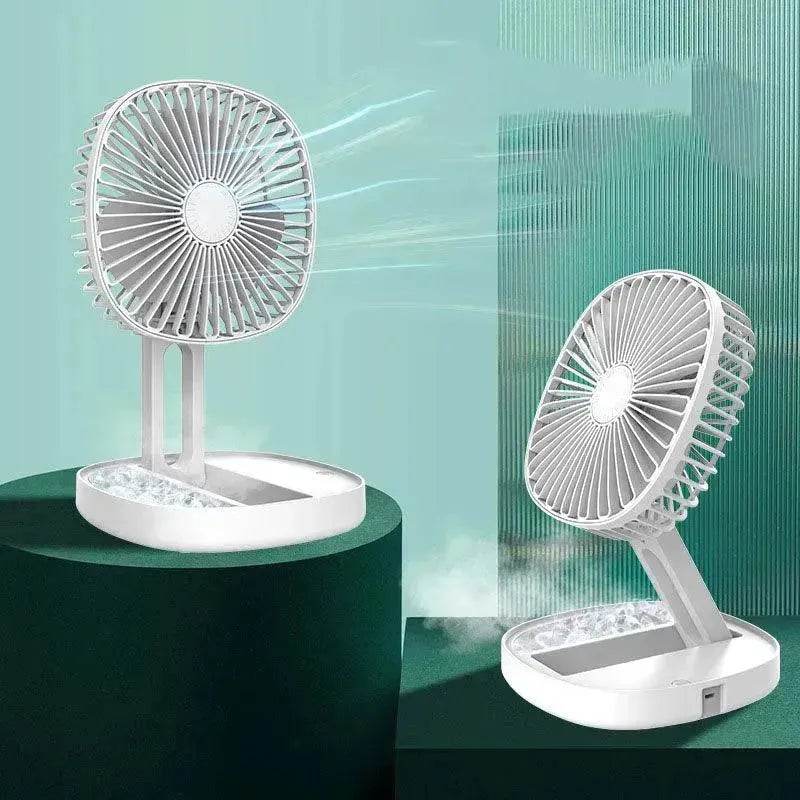 Small Portable Air Conditioning Appliances Foldable Electric Fan USB Rechargeable Desktop Fans - EX-STOCK Canada