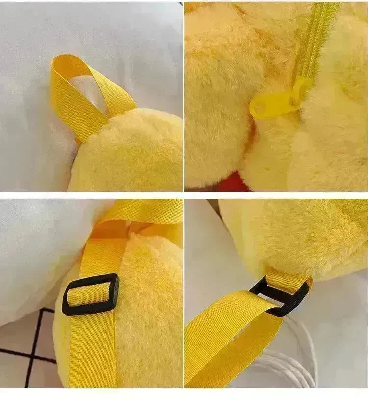 Small Yellow Duck Children's Backpack Girl Decoration Bag Plush - EX-STOCK CANADA
