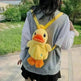 Small Yellow Duck Children's Backpack Girl Decoration Bag Plush - EX-STOCK CANADA