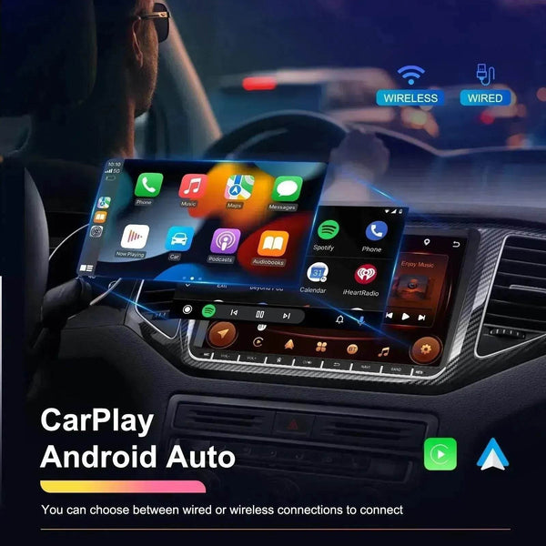 مشغل ملاحة ذكي شامل للسيارة 2 64 تحكم مركزي بالسيارة، نظام تحديد المواقع GPS، ربط شاشة الهاتف، مشغل موسيقى، كاميرا خلفية، عرض الطقس العالمي، راديو FM/RDS، مسجل قيادة، اتصال واي فاي مدمج
