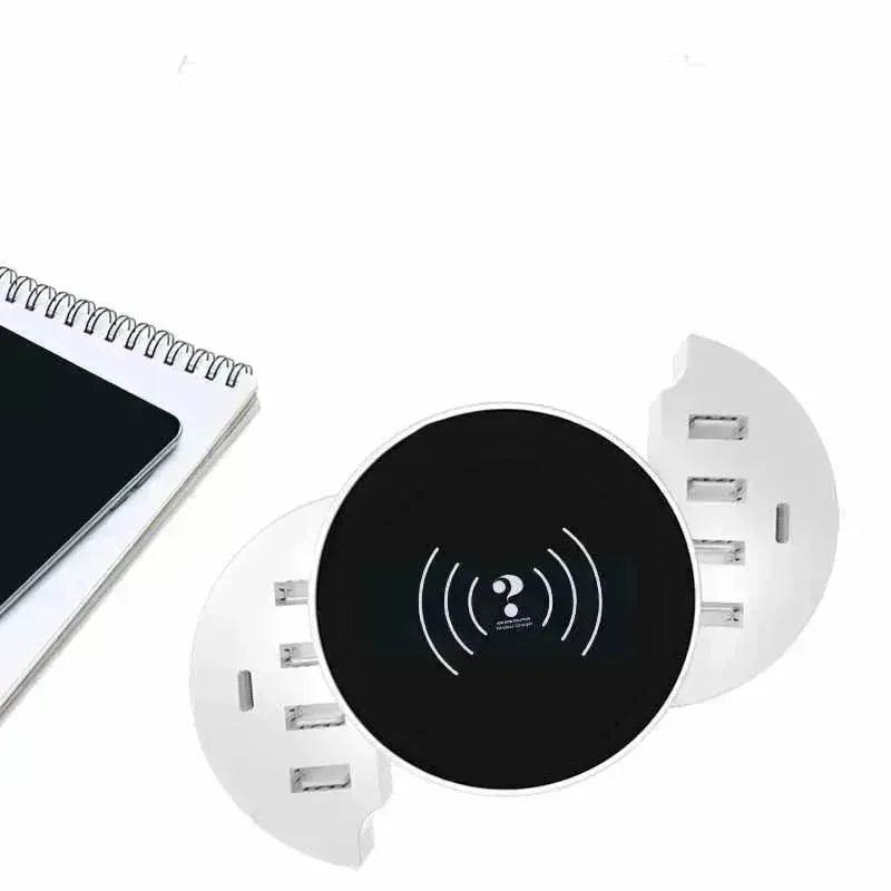 Smart Phone Multi-port Wireless Circular Charger - EX-STOCK Canada