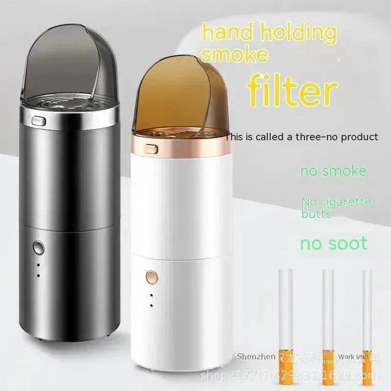 Smart Smoke Handheld Vintage Cigar Ashtray Air Purifier Small Car Wireless Dual Use In Car And Home - EX-STOCK Canada