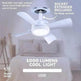 Smart Socket Light Fan With Remote Adjustable Screw Mouth Intelligent Remote Control Integrated LED Fan Light - EX-STOCK Canada