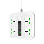 Smart Socket Power TypeC PD 40W QC3.0 Power Strip16AC Universal Outlets 2M Extension Socket Plug - EX-STOCK CANADA