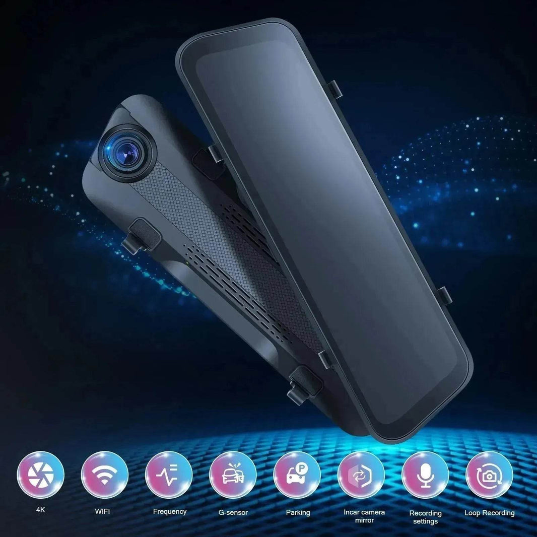 Smart Streaming Media Touch HD Built-in Front HD Resolution Rear Mirror LCD Screen Camera - EX-STOCK Canada