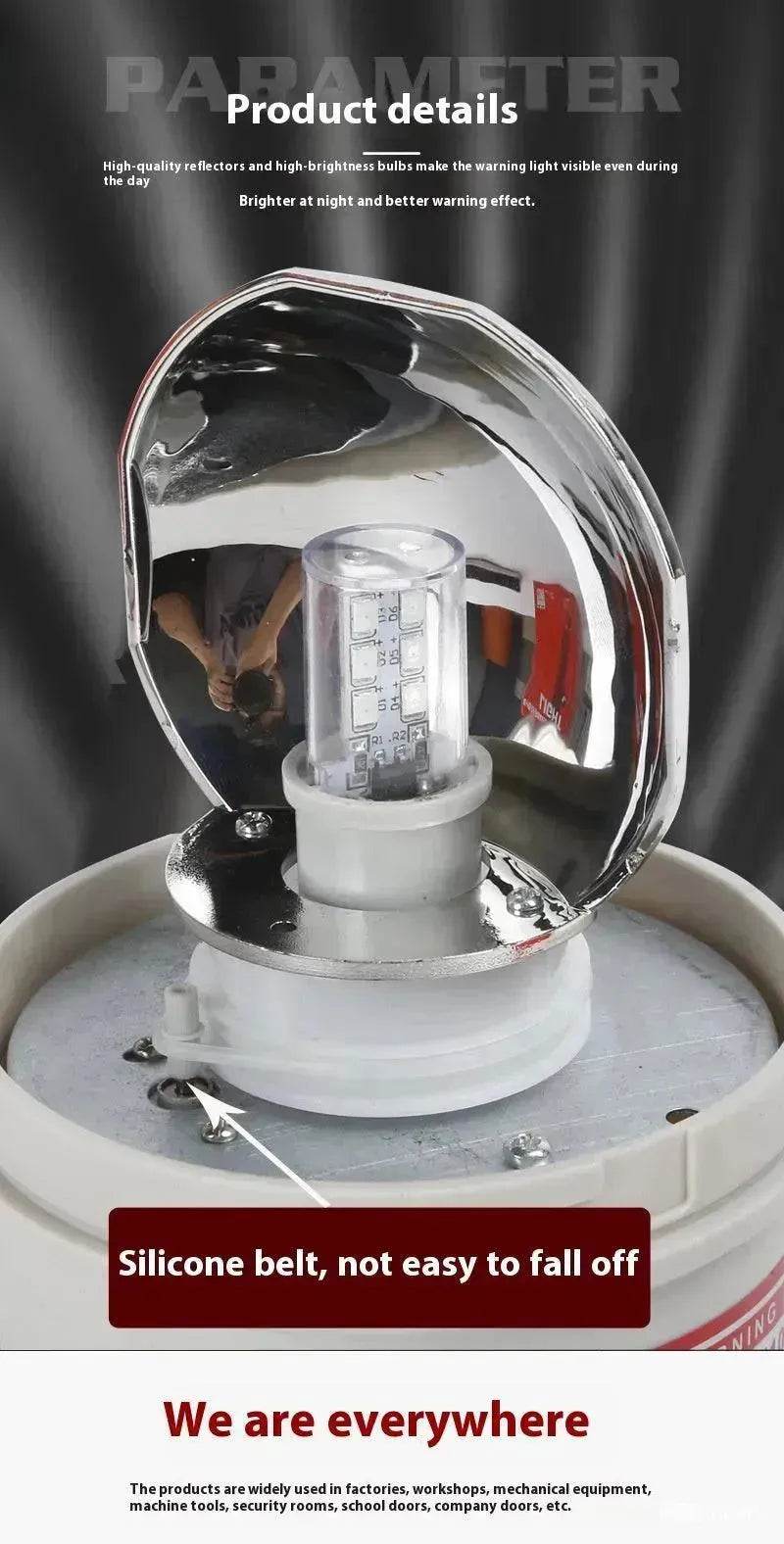 Smart Warning Light LTE-1101J Sound And Light Alarm Rotation for Factories, Workshops, Machine tools, Security rooms, and Traffics. - EX-STOCK Canada