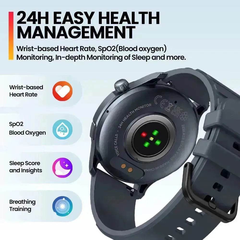 Smart Watch Display Screen Bluetooth Calling Health Fitness Tracking - EX-STOCK Canada