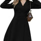 Solid Color Double Breasted Long Sleeve Trench Coat Fashion Slim Coat - EX-STOCK CANADA