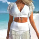 Solid Color Hollow High Waist Sexy Split Suit - EX-STOCK CANADA