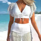 Solid Color Hollow High Waist Sexy Split Suit - EX-STOCK CANADA