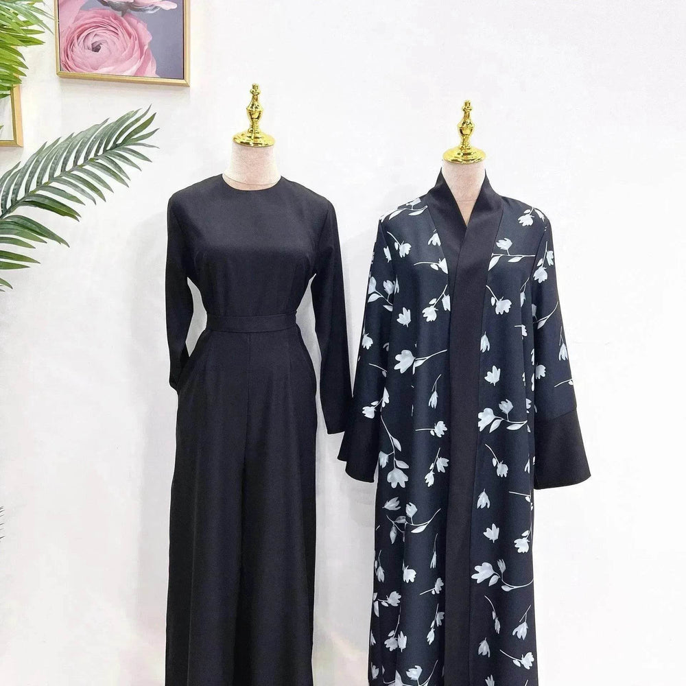 Solid Color Inner liner Jumpsuit with Robe for Beautiful Arab Dubai Turkey Middle East Women. - EX-STOCK Canada