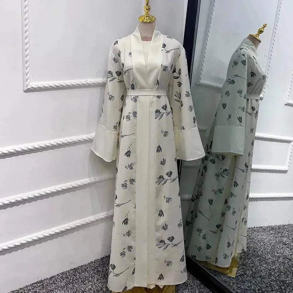 Solid Color Inner liner Jumpsuit with Robe for Beautiful Arab Dubai Turkey Middle East Women. - EX-STOCK Canada