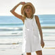 Solid Color Loose Jumpsuit With Pockets Fashion Summer Straight Cargo Shorts Overall Pants Beach Womens Clothing - EX-STOCK CANADA