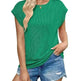 Solid Color Stripe Bat-sleeve T-shirt Summer Casual Loose Vest Tank Tops for Women. - EX-STOCK CANADA