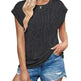 Solid Color Stripe Bat-sleeve T-shirt Summer Casual Loose Vest Tank Tops for Women. - EX-STOCK CANADA