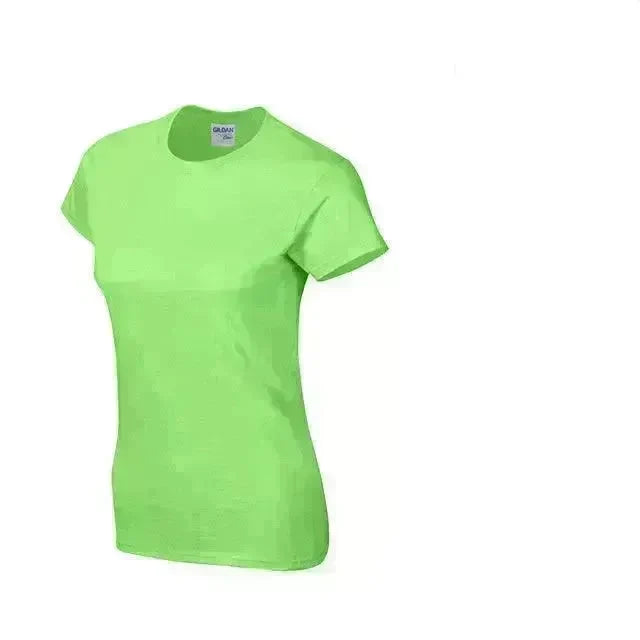 Solid color women's short-sleeved T-shirt combed cotton bottoming shirt advertising shirt custom - EX-STOCK CANADA