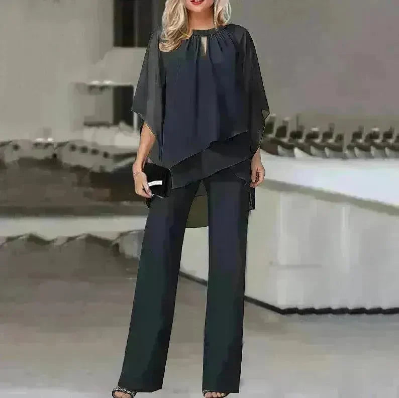 Solid Loose Casual Irregular Set - EX-STOCK CANADA