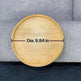 Solid Wood Round Storage Bamboo With Legs Sofa Arm Foldable Tray Table - EX-STOCK CANADA
